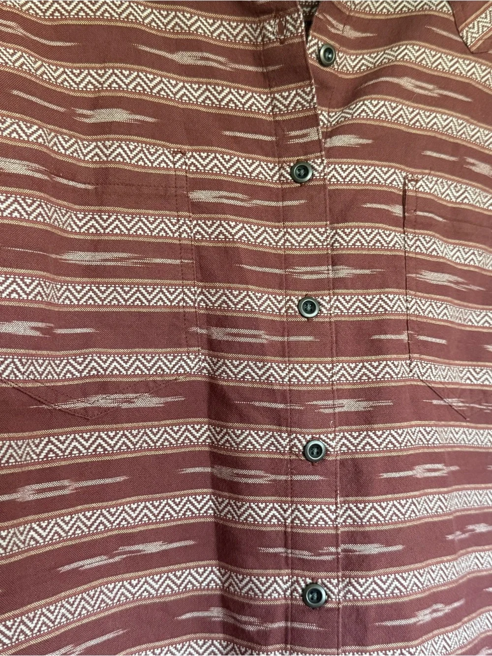Ariat Red Patterned Button-Up Shirt - Picture 7 of 7